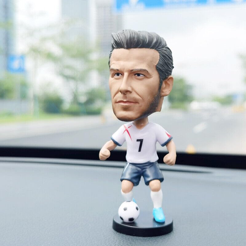 David Beckham Bobblehead + Double Tape to Stick- PVC Action Figure - Soccer Star/Football Player/Bobble Head for Car Decoration Soccer Fans (10 cm)-copy-copy