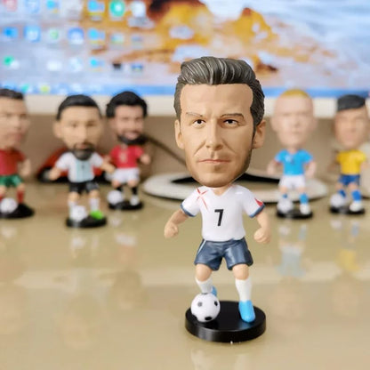 David Beckham Bobblehead + Double Tape to Stick- PVC Action Figure - Soccer Star/Football Player/Bobble Head for Car Decoration Soccer Fans (10 cm)-copy-copy