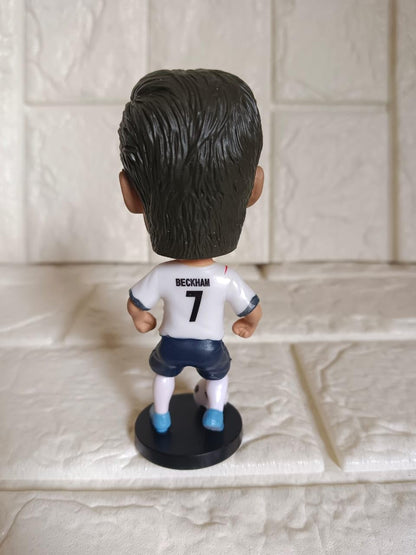 David Beckham Bobblehead + Double Tape to Stick- PVC Action Figure - Soccer Star/Football Player/Bobble Head for Car Decoration Soccer Fans (10 cm)-copy-copy