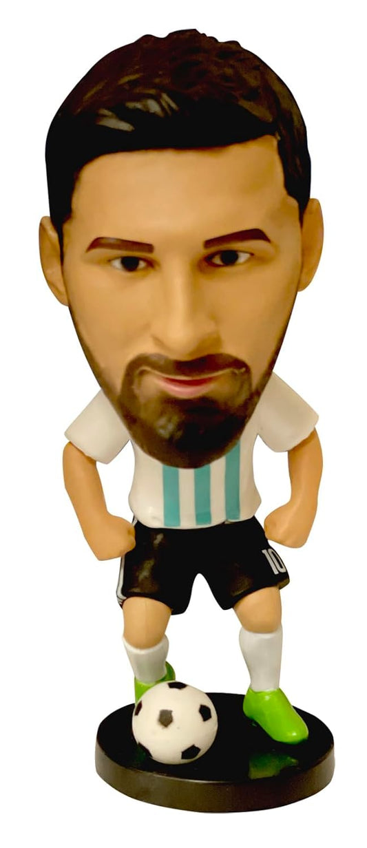 Lionel Messi Bobblehead + Double Tape to Stick- PVC Action Figure - Soccer Star/Football Player/Bobble Head for Car Decoration Soccer Fans (10 cm)-copy