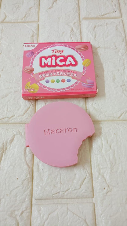 Macron Straberry Scented Biscuit Notepad Unique Mini Notes Memo Pads Diary| 80 Sheets Size Approx 10 CM