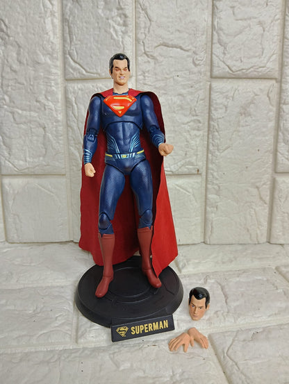 Super-Man Action Figure - Fully Articulated Collectible with Interchangeable Parts, Build for Dynamic Poses - Ideal for Collectors and Action Figure Enthusiasts, 20 cm-copy