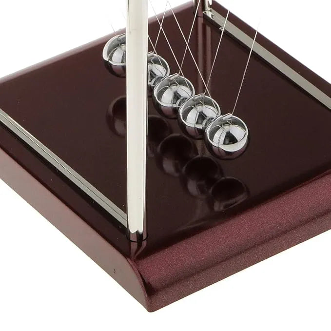 Newton Cradle Balance Ball Physics Science Pendulum Educational Toy Square-Medium 14cm