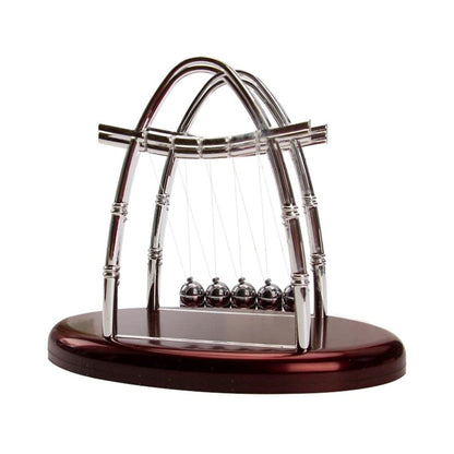 Newton Cradle Balance Balls Newton Pendulum With 5 Balls Classic Newton Swing (15L x 18W x 16H Centimeters)-copy