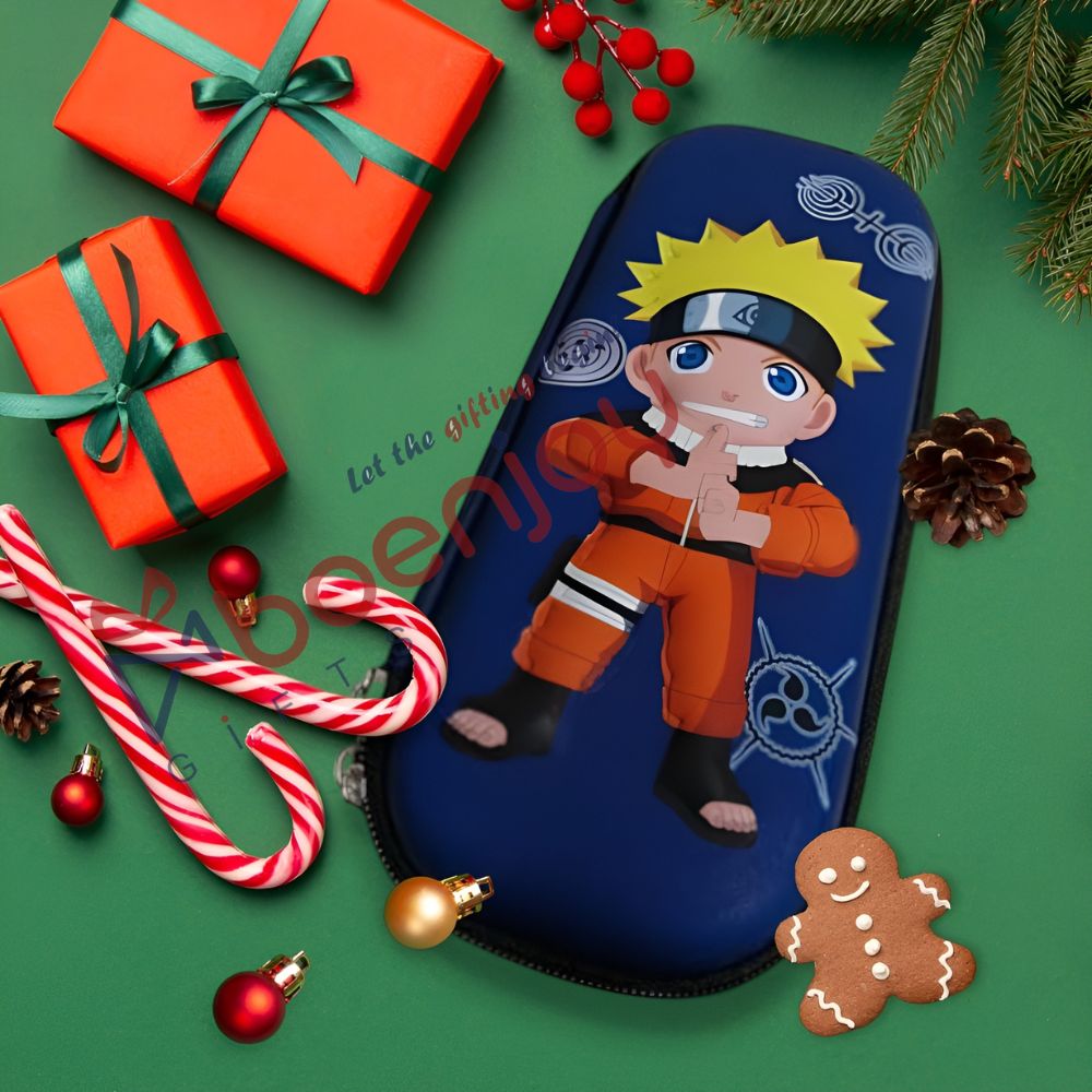 Anime Naruto Pencil Case, 3D Embossed, Stationery Case, Pen Pouch Student Layers Pencil | Pen Pouch for Teen Boy Girl| A