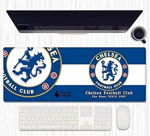 BOENJOY Gifts- Chelseaa Desk Mat | Deskpad | Mouse Pad | Laptop Mat for Work from Home | Gaming Art Mouse Pad | Computer Table Mat | Football Deskpad for Office Table | 80 cm