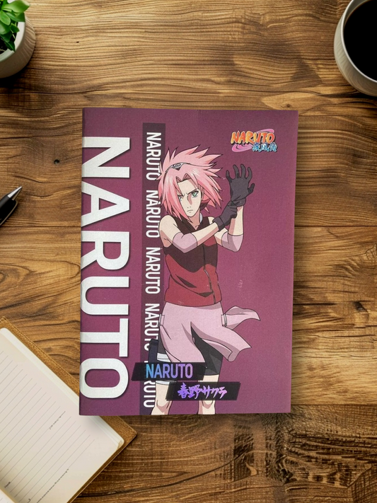 Naruto B5 Softbound Notebook - 60 Pages - Sakura Haruno Design