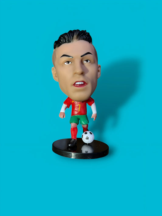 Cristiano Ronaldo Action Figure with Football | Soccer Star Collectible