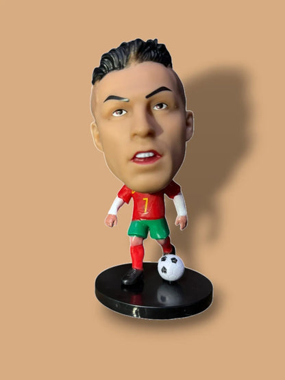 Cristiano Ronaldo Action Figure with Football | Soccer Star Collectible