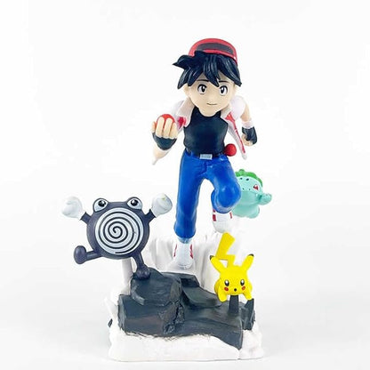 Action Figure Trainer with Pokémon Friends | 15cm