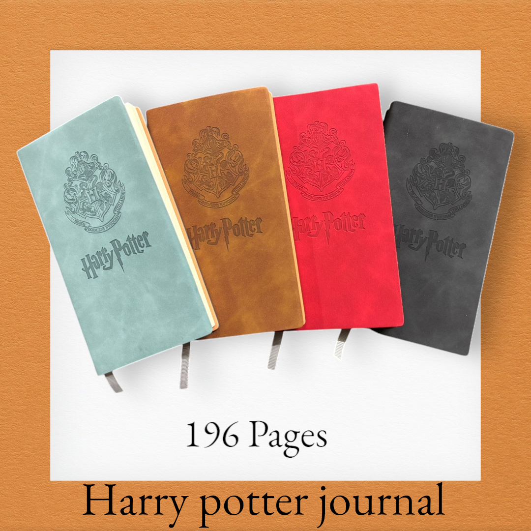 Harry Potter Diary – 7x4 Inch Brown Hardcover Journal (196 Pages)