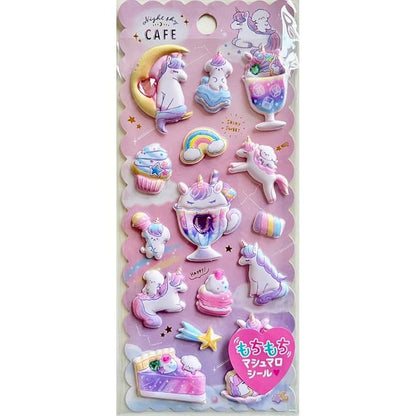 3D Thick Puffy Stickers for Kids & Girls – Cute Kawaii Soft Squishy Stickers with Gems, Reusable for Stationery, Phone Cases, and More (8 Sheets, 3D Thick - 8 Pack)