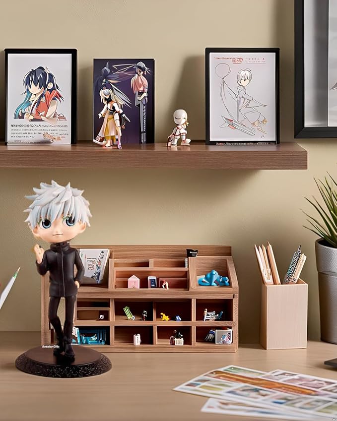 Anime Jujutsu Kaisen Gojo Action Figure Toys for Home Decors, Office Desk and Study Table | 15.5 cm | Q Posket, Gojo B