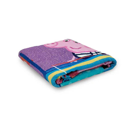 Sassoon Multicolour Cotton Peppa Pig Kids Bath Towel with Gift Box 60 x 120 cm