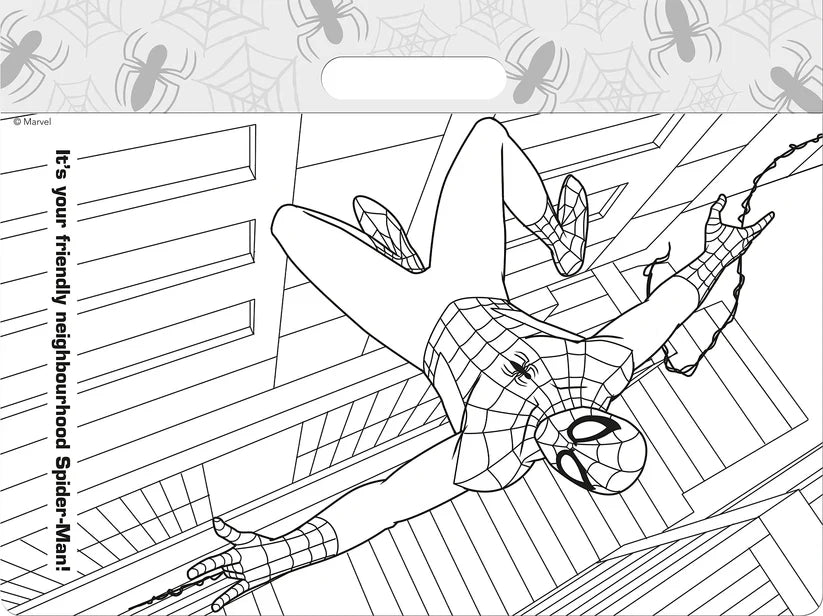 Marvel Spider-Man Colouring Pad for Kids | 30+ Colouring Pages & 50+ Stickers | Creative Activity Book