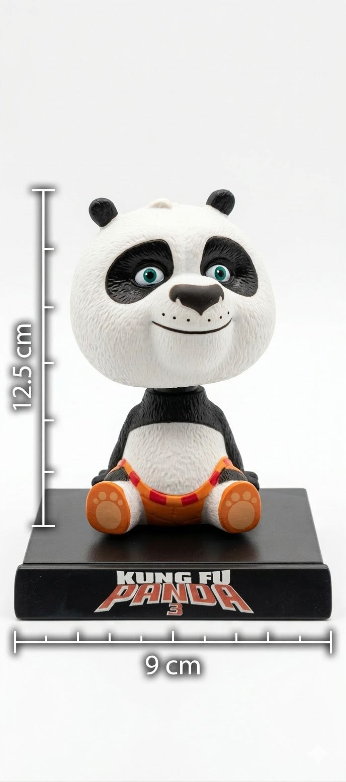 Kung Fu Panda Moving Head Car Dashboard Toy | Cute Panda Bobblehead Figurine | Car Interior Decoration | Dashboard Decoration Toy 12.5 cm