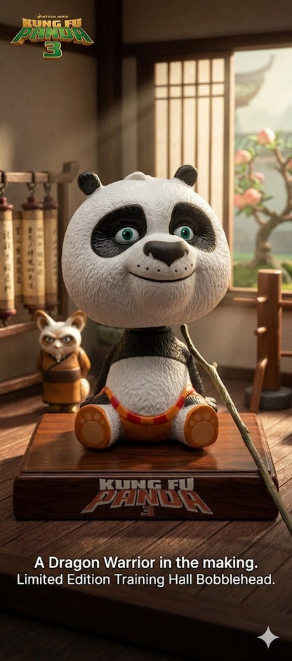 Kung Fu Panda Moving Head Car Dashboard Toy | Cute Panda Bobblehead Figurine | Car Interior Decoration | Dashboard Decoration Toy 12.5 cm