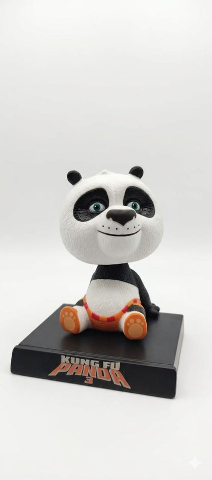 Kung Fu Panda Moving Head Car Dashboard Toy | Cute Panda Bobblehead Figurine | Car Interior Decoration | Dashboard Decoration Toy 12.5 cm