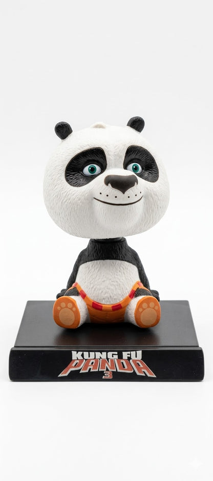 Kung Fu Panda Moving Head Car Dashboard Toy | Cute Panda Bobblehead Figurine | Car Interior Decoration | Dashboard Decoration Toy 12.5 cm