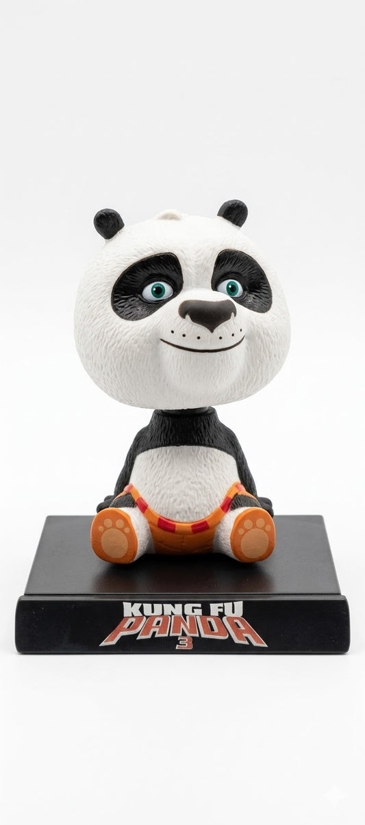 Kung Fu Panda Moving Head Car Dashboard Toy | Cute Panda Bobblehead Figurine | Car Interior Decoration | Dashboard Decoration Toy 12.5 cm