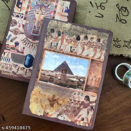 Vintage Egyptian-Themed A5 Hardcover Journal – 180 Pages